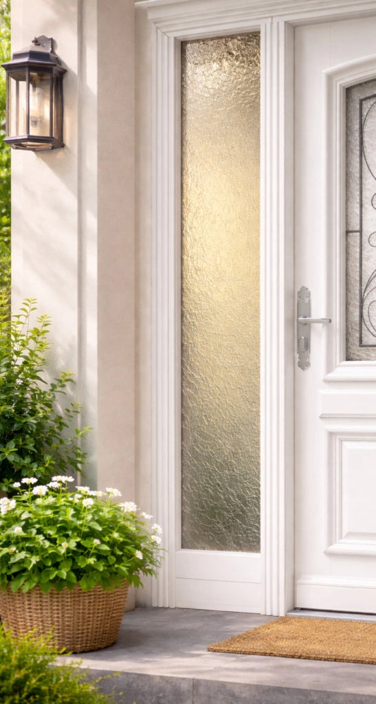 Laterali fissi H 215X L40 Cm Cote Tableau Bois Exo Prepeint Blanc senza maniglia