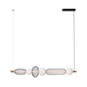 Lampada a sospensione BORA LED 29W nero/oro Maxlight