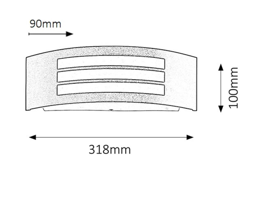 Applique esterna Roma 1 luce E27 nera opaca IP44 Rabalux