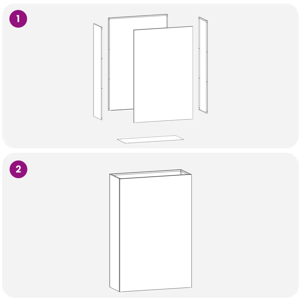 Vaso da giardino 2 pz Argento 40 x 20 x 75 cm Acciaio Inox 8005437