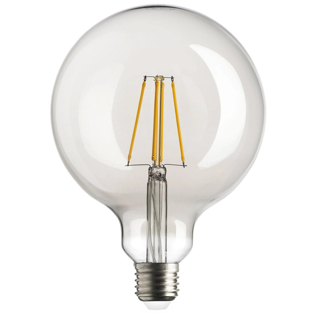 Lampadina G125 globo E27 LED 8W resa 85W lampada palla vetro luce 2700K decorativa pub bar locali taverna