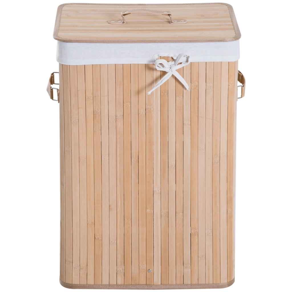 Cestino per biancheria in bamb¨´ ¨C zephmum ¨C beige 40x30x60 cm