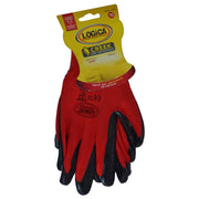 GUANTO SCH.LATTICE NERO ROSSO TG.10