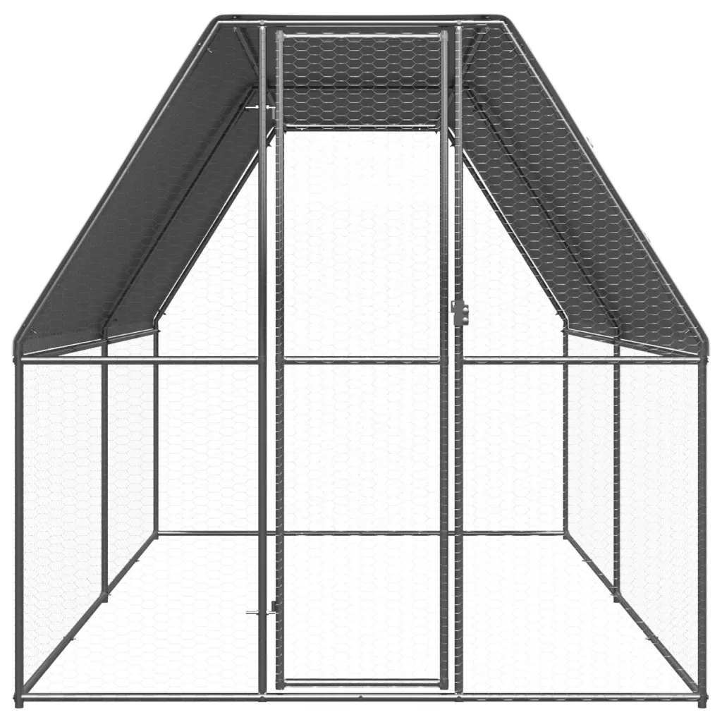 Gabbia per Polli da Esterno 2x4x2 m in Acciaio Zincato cod mxl 53271