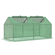 Serra da Giardino 120x60x60 cm con Copertura in PE Verde