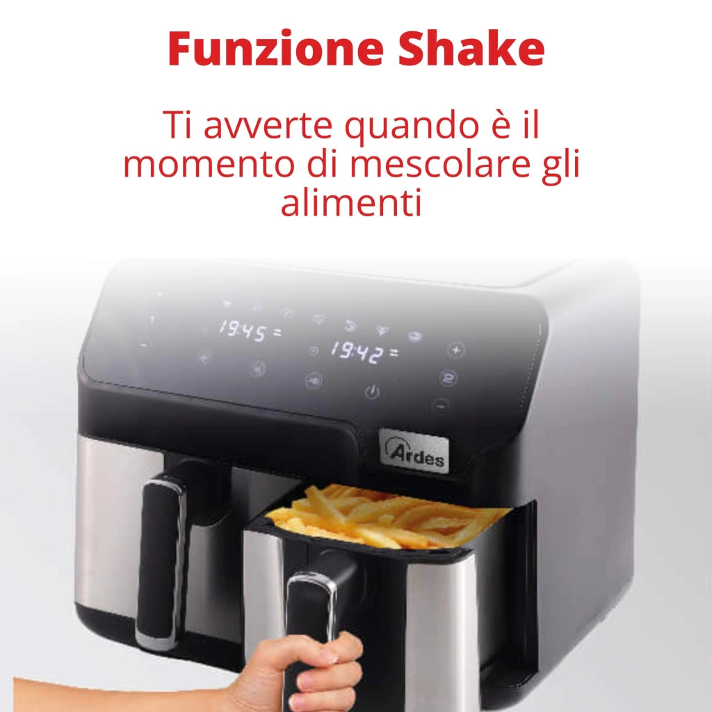 Friggitrice Elettrica ad Aria Ardes Eldorada Dual 1700 w