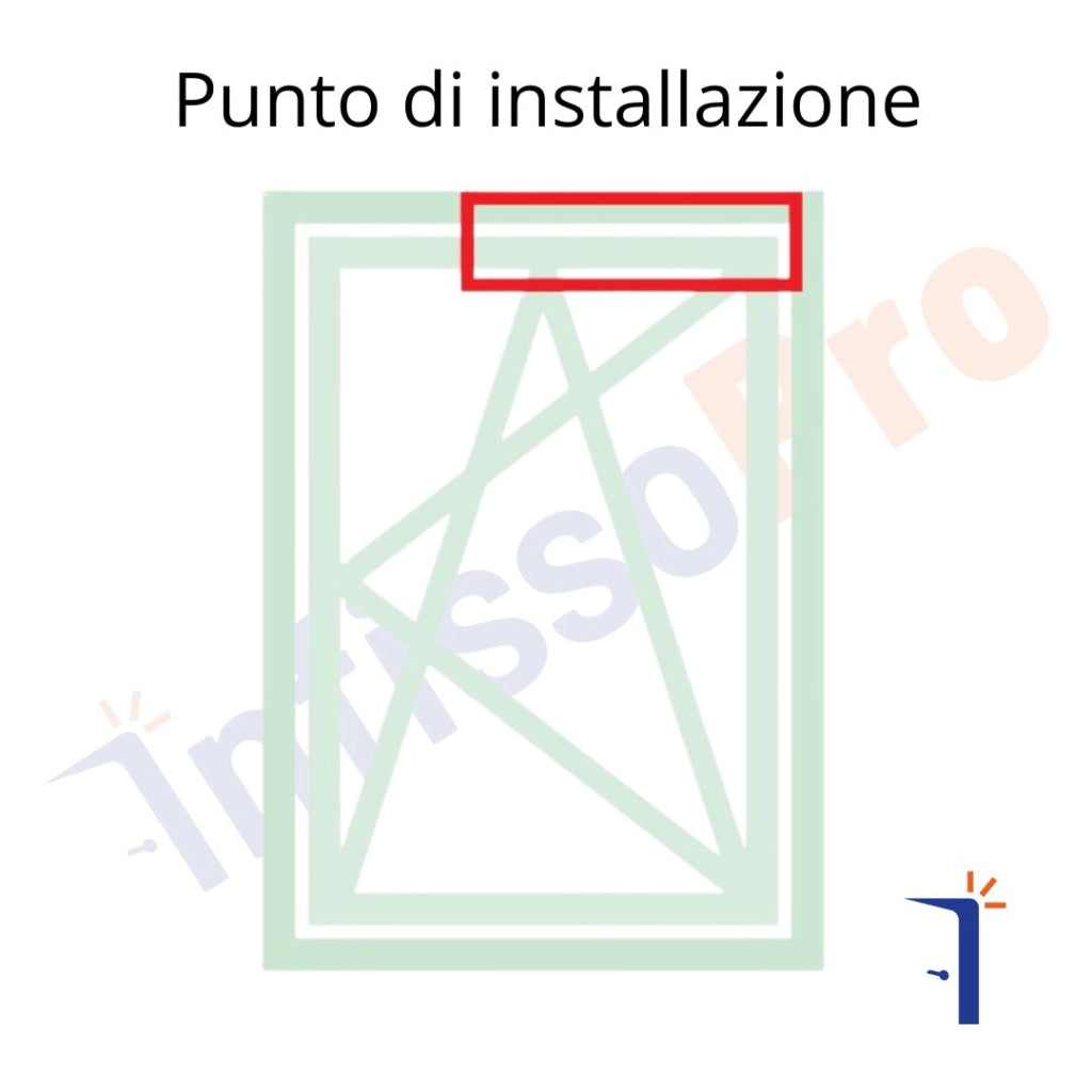 Braccio per anta ribalta T2 microventilazione per profili R40 04230 Giesse