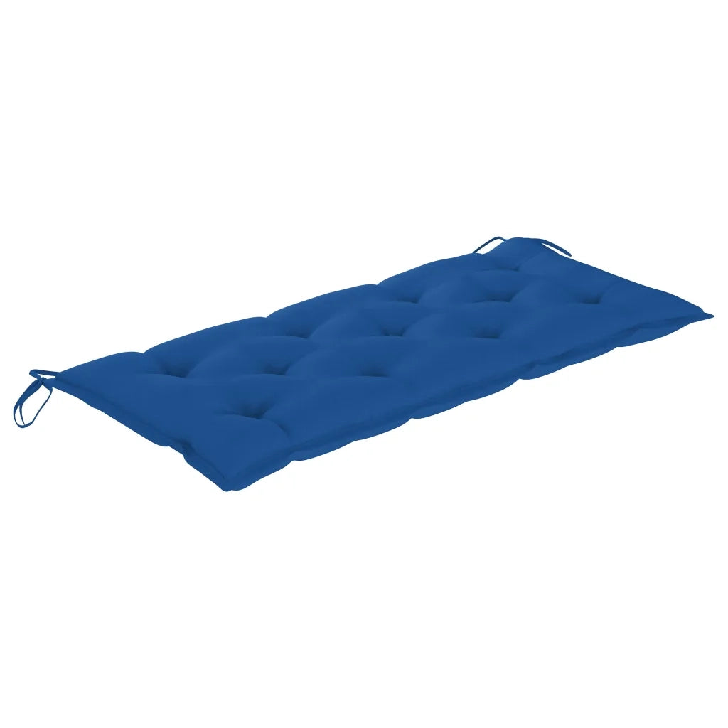 Panca da Giardino Pieghevole con Cuscino 118 cm in Bambù 3063874