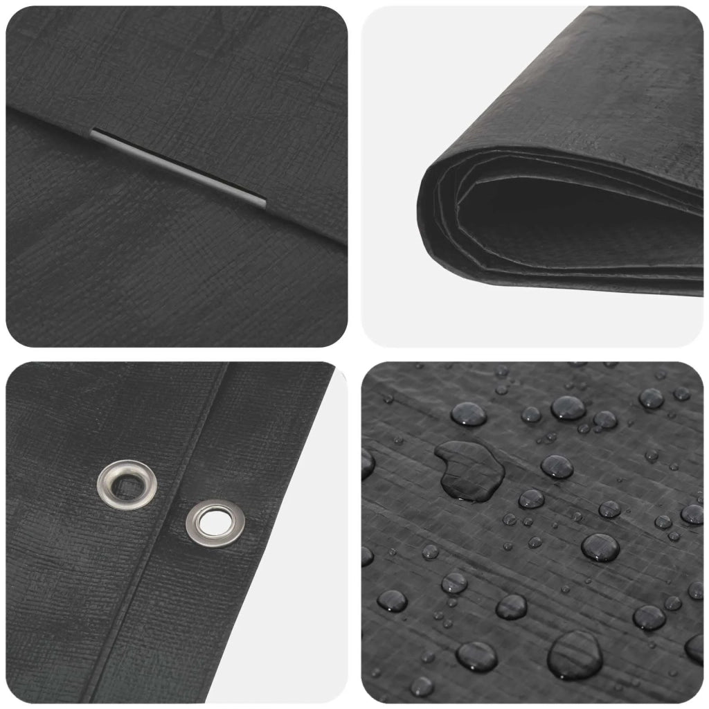 Telo con Occhielli Grigio Antracite 3 x 3 m 90 gsm PE 42039432