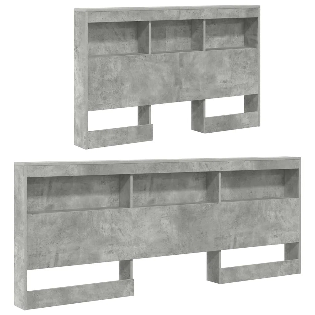 Testata contenitore Grigio cemento 120 cm Legno multistrato 3335480
