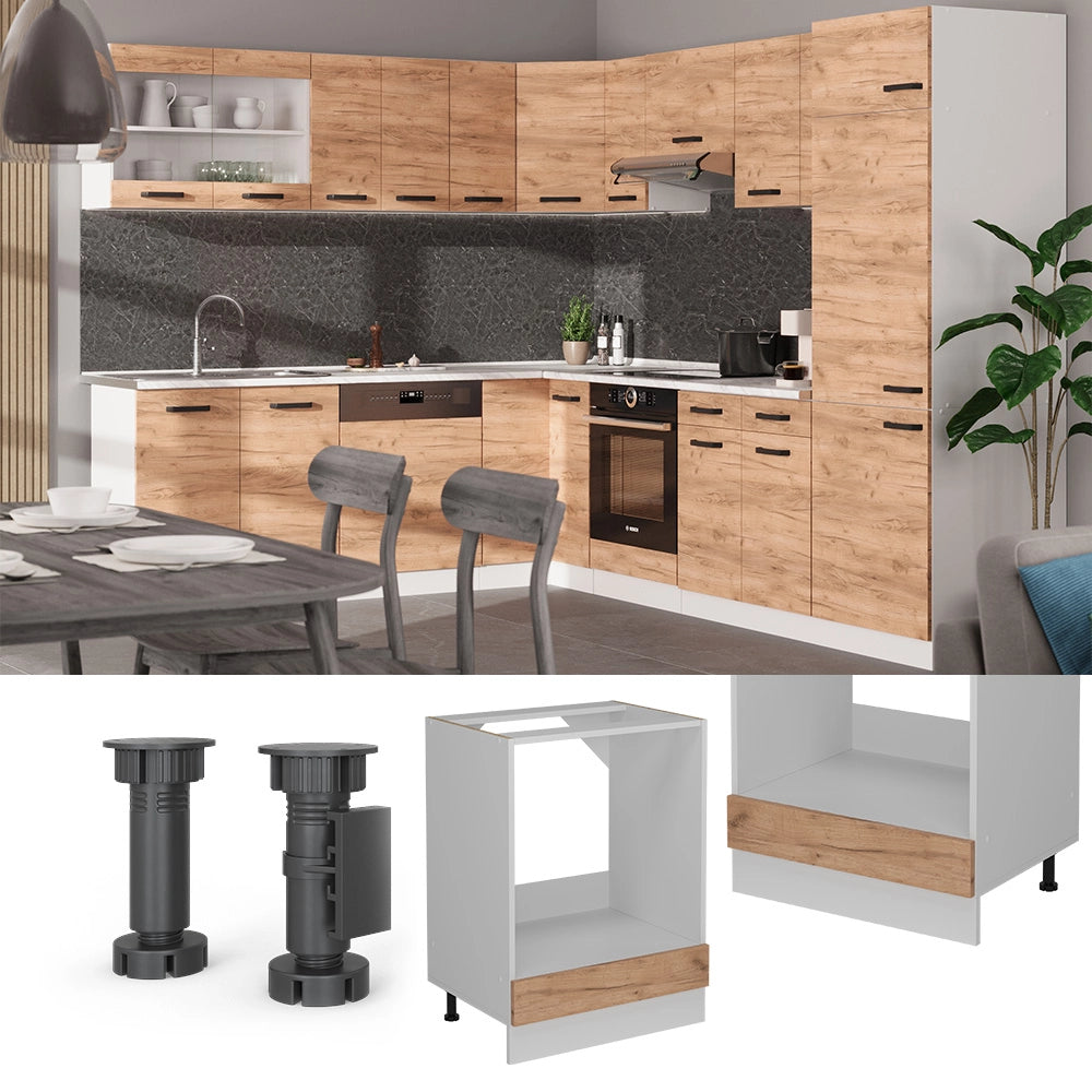 Vicco Mobile per forno da incasso Quercia dorata 60 cm senza piano di lavoro