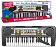 PlayKeys - Tastiera Giocattolo a 37 Tasti per Piccoli Musicisti con Passo Mini e Microfono, 425x160x50 mm,Bontempi,Eta 3