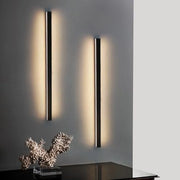 ZMH Applique da parete a LED per interni nera 60cm lampada da parete moderna 3000K per corridoio e camera da letto