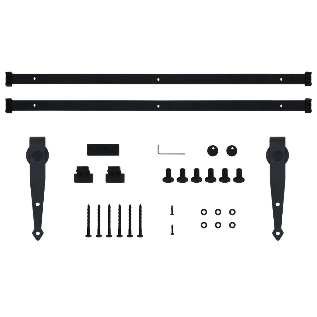 Kit Mini Porta Scorrevole Stalla in Acciaio al Carbonio 183 cm cod mxl 72735