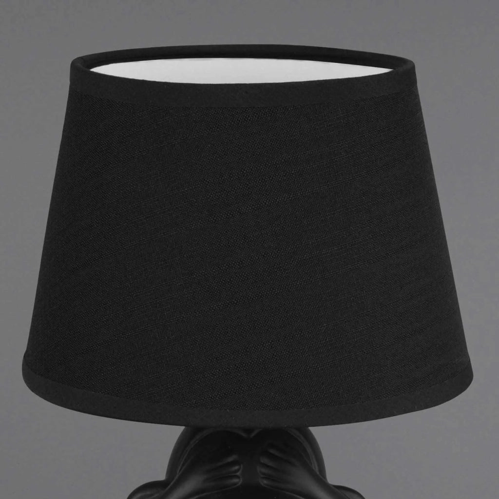 LÚZETE - LAMPADA DA TAVOLO IN CERAMICA NERA E14 KIBO