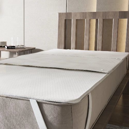 Coprimaterasso 180x200 Impermeabile con Traversa Rimovibile | Tessuto Stress Free Anallergico e Antibatterico con Clip di Fissaggio