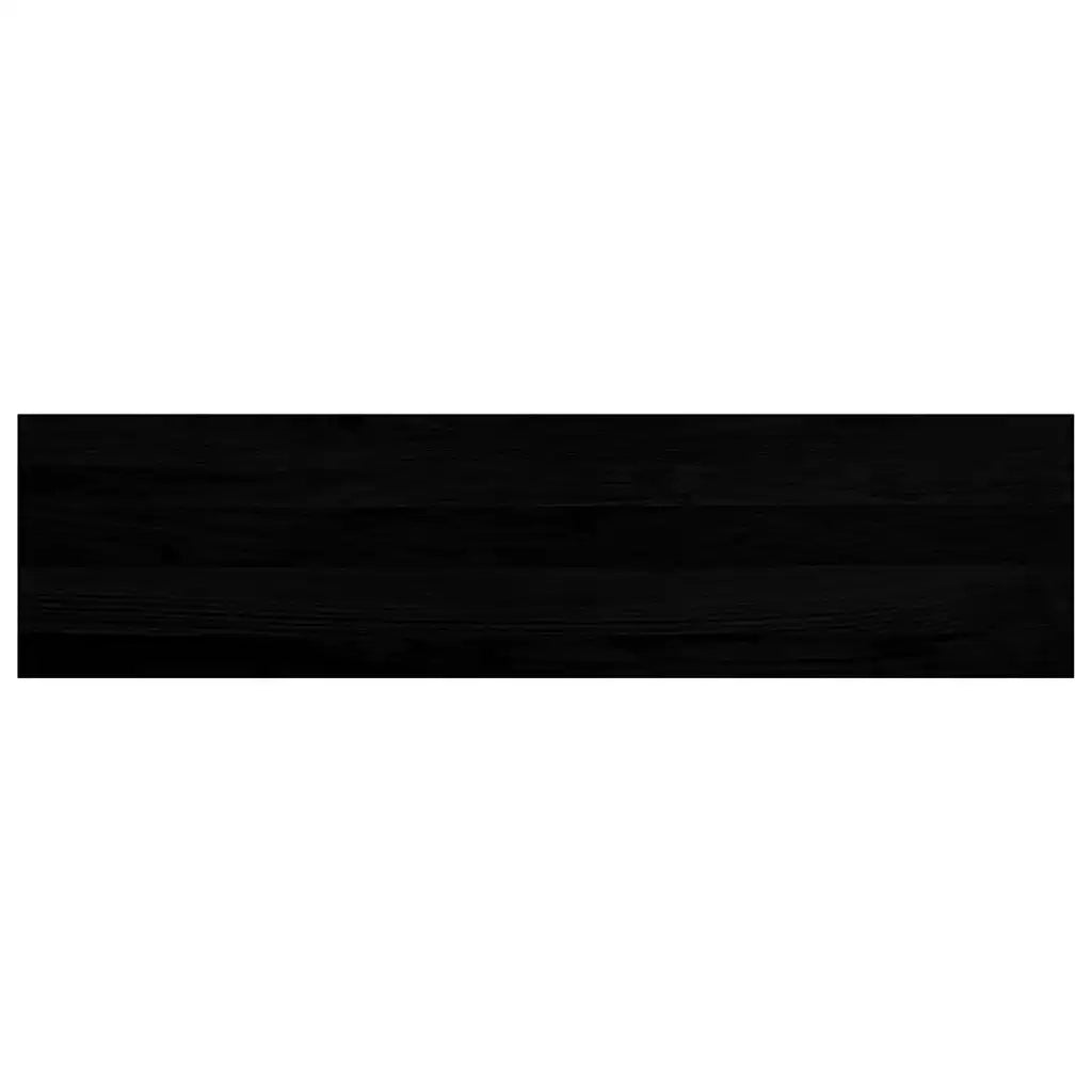 Davanzali 2 pz Marrone Scuro 100x30x2 cm Legno Massello Rovere