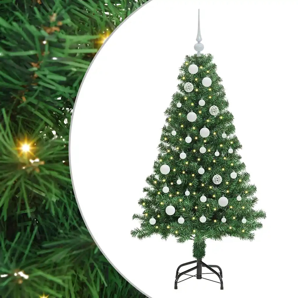 Albero di Natale artificiale con 150 LED Verde 150 cm 3396903