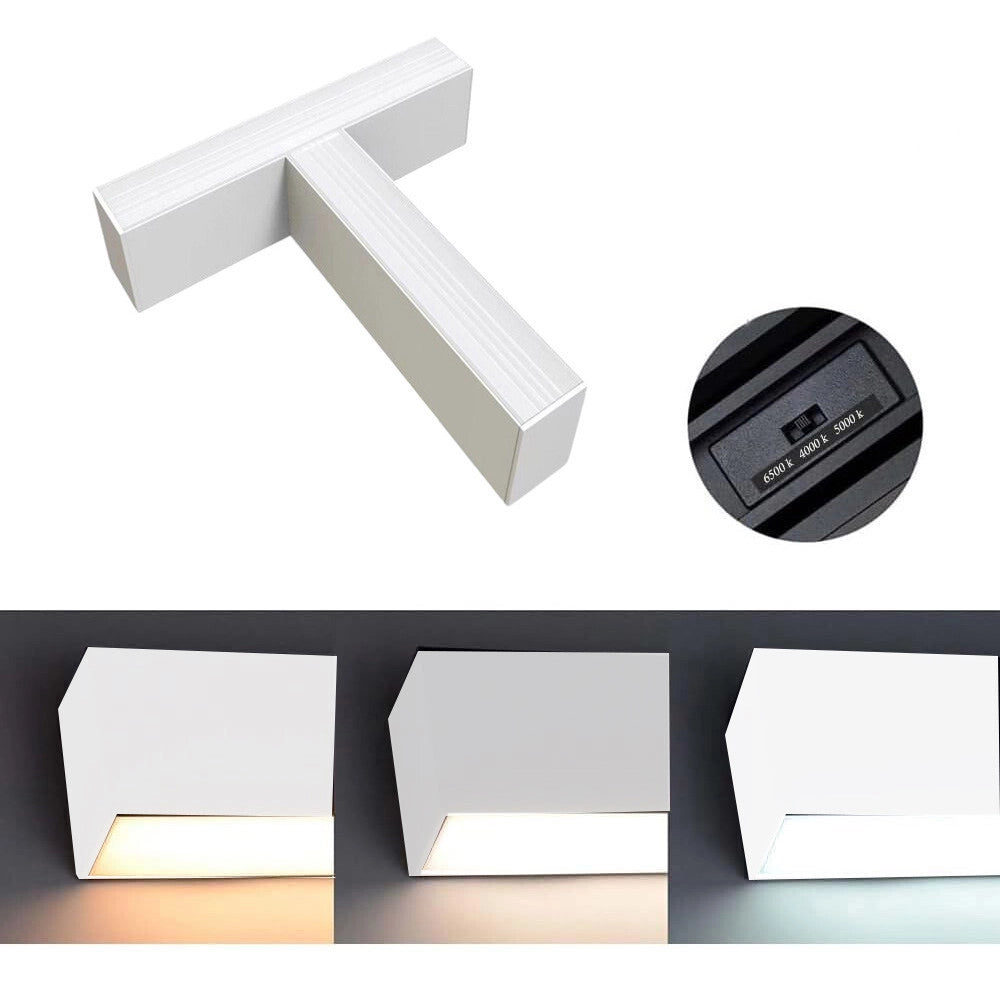 Trade Shop - Lampada Di Raccordo Connettore A T Per Lampadario 15w Luce Selezionabile Cct Ll57-t-3c - Bianco