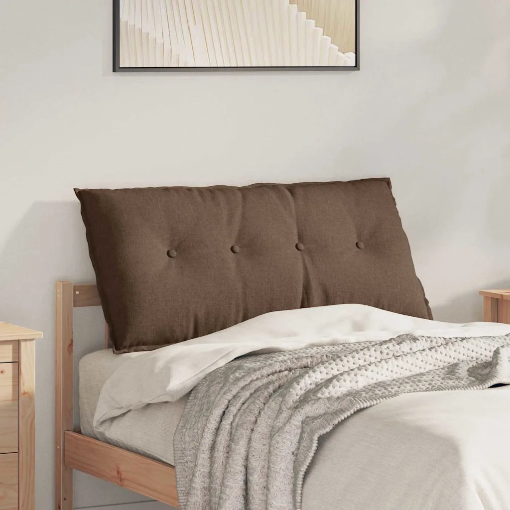 Cuscino per Schiena Marrone 100 x 19 x 50 cm Tessuto 42014748