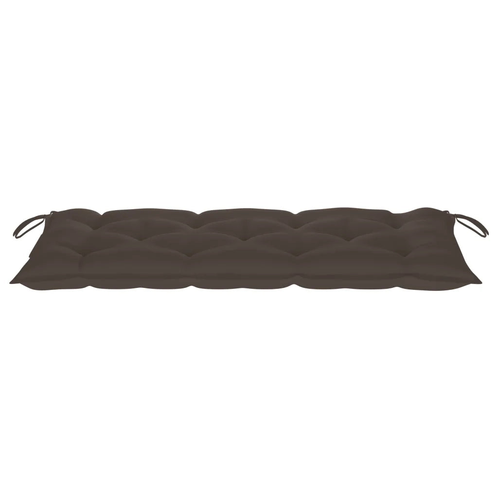 Panchina da Giardino | Panca da Giardino Pieghevole con Cuscino 118 cm in Bamb¨´