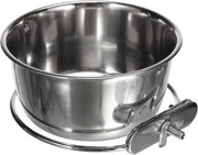 Fissaggio a vite in acciaio inossidabile per roditori con contenitore da 600 ml e diametro 12 cm