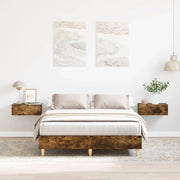Giroletto senza Materasso-Struttura Letto Rovere Fumo 140x190 cm in Truciolato 923421