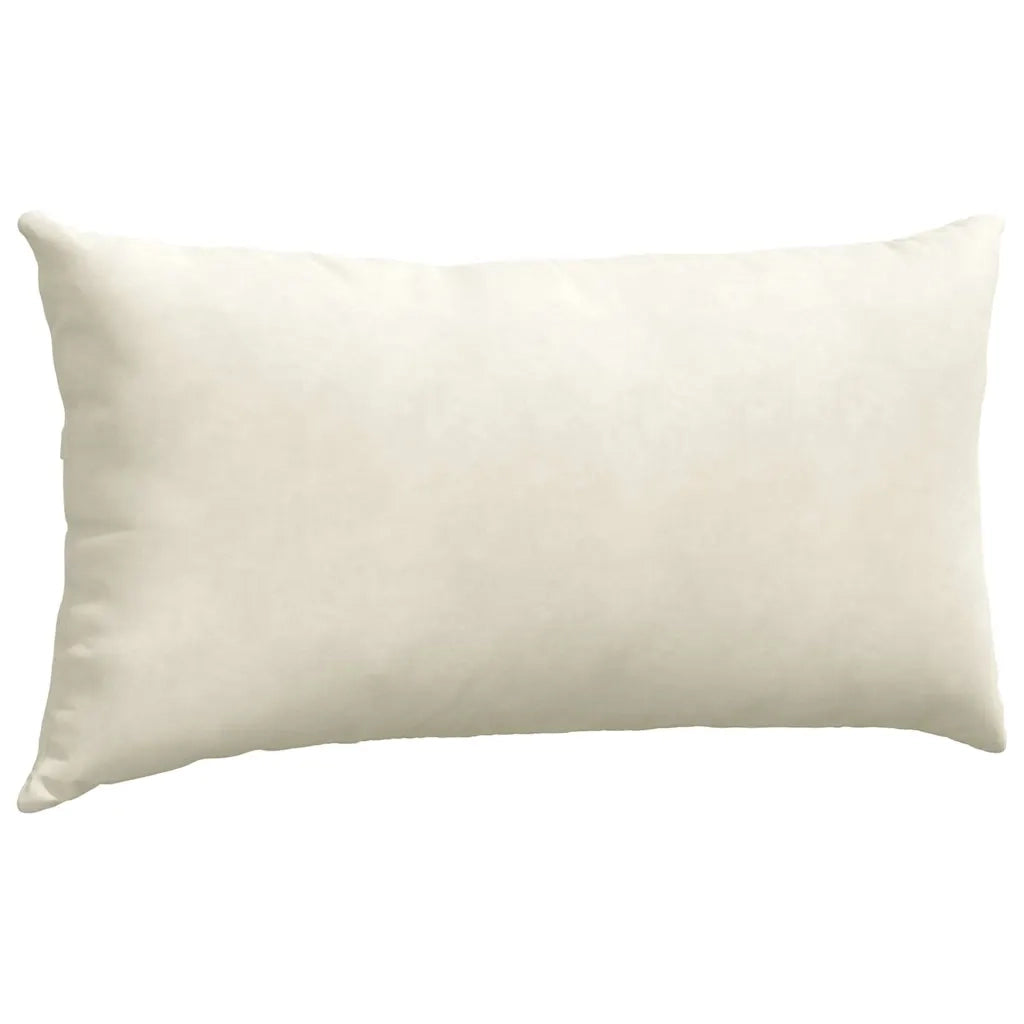 Cuscini da Divano 2 pcs Crema 80 x 40 cm Tessuto in Cords 42013722