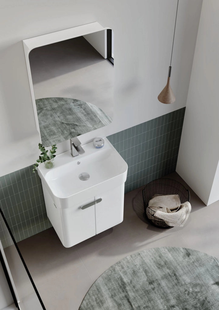 Mobile lavabo "Orbit 55" - 55 x 38 x 62 cm - Bianco