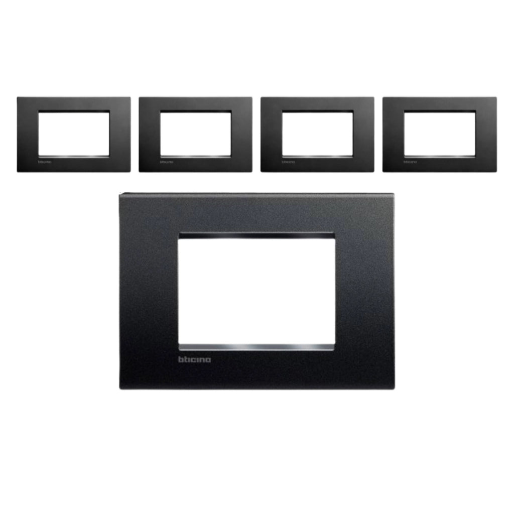 Placca pezzi 5 living light tecnopolimero lna4803ar antracite