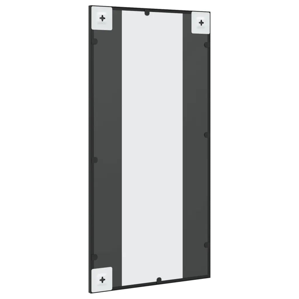 Specchio da Parete | Specchio decorativo Nero 40x80 cm Rettangolare in Ferro