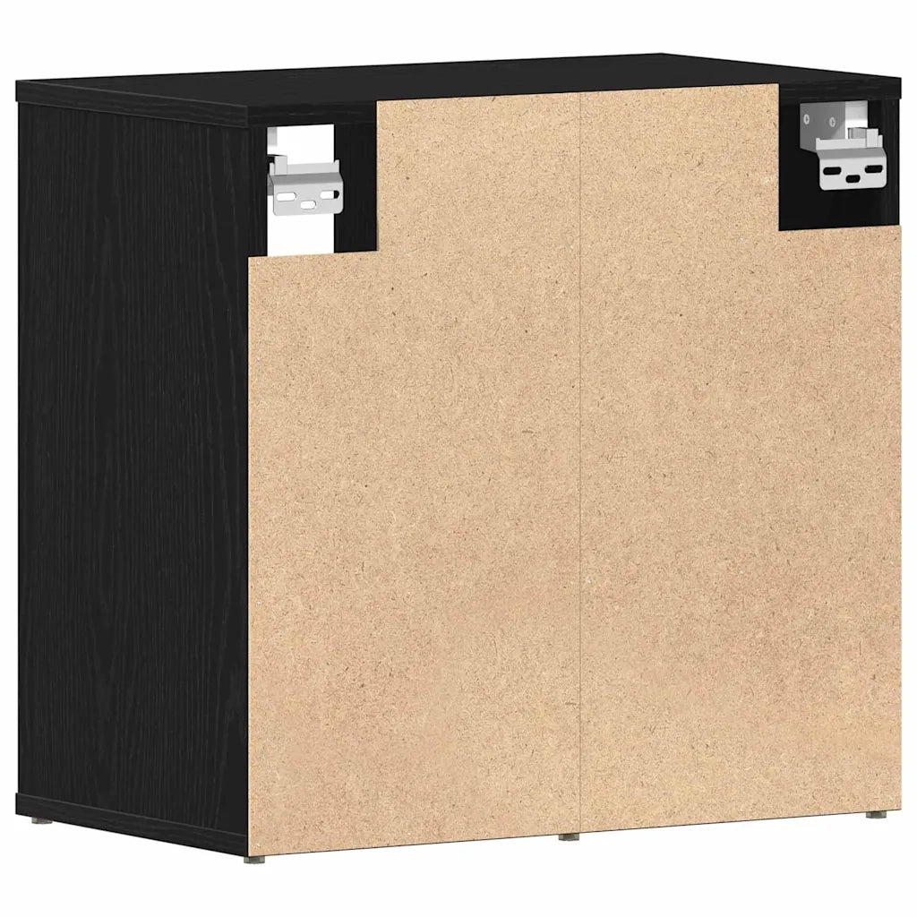 Mobile per scarpe 2 pcs Rovere Nero 52 x 30 x 50,5 cm 862790