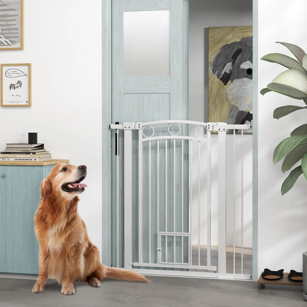 Cancellino per Cani Regolabile ¨C Minimal ¨C Bianco 76-104x106 cm