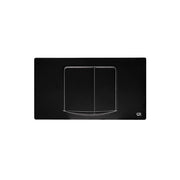 Placca doppio tasto nera | Smile per cassetta Fusion