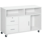 Scrivania con Cassetti e Ripiani ¨C Minimal ¨C Bianco 100x35x65 cm
