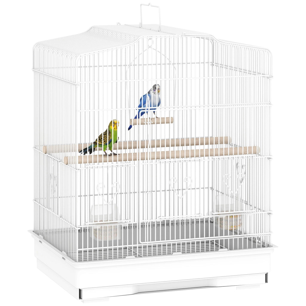 Gabbia per Uccelli ¨C zephmum ¨C Bianco 46.5x36x59 cm