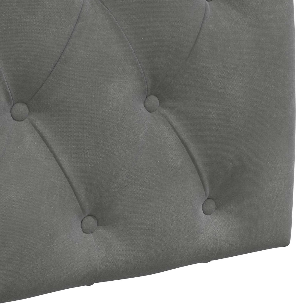 Testiera | Testata sospesa Con luce LED Grigio Scuro Velluto