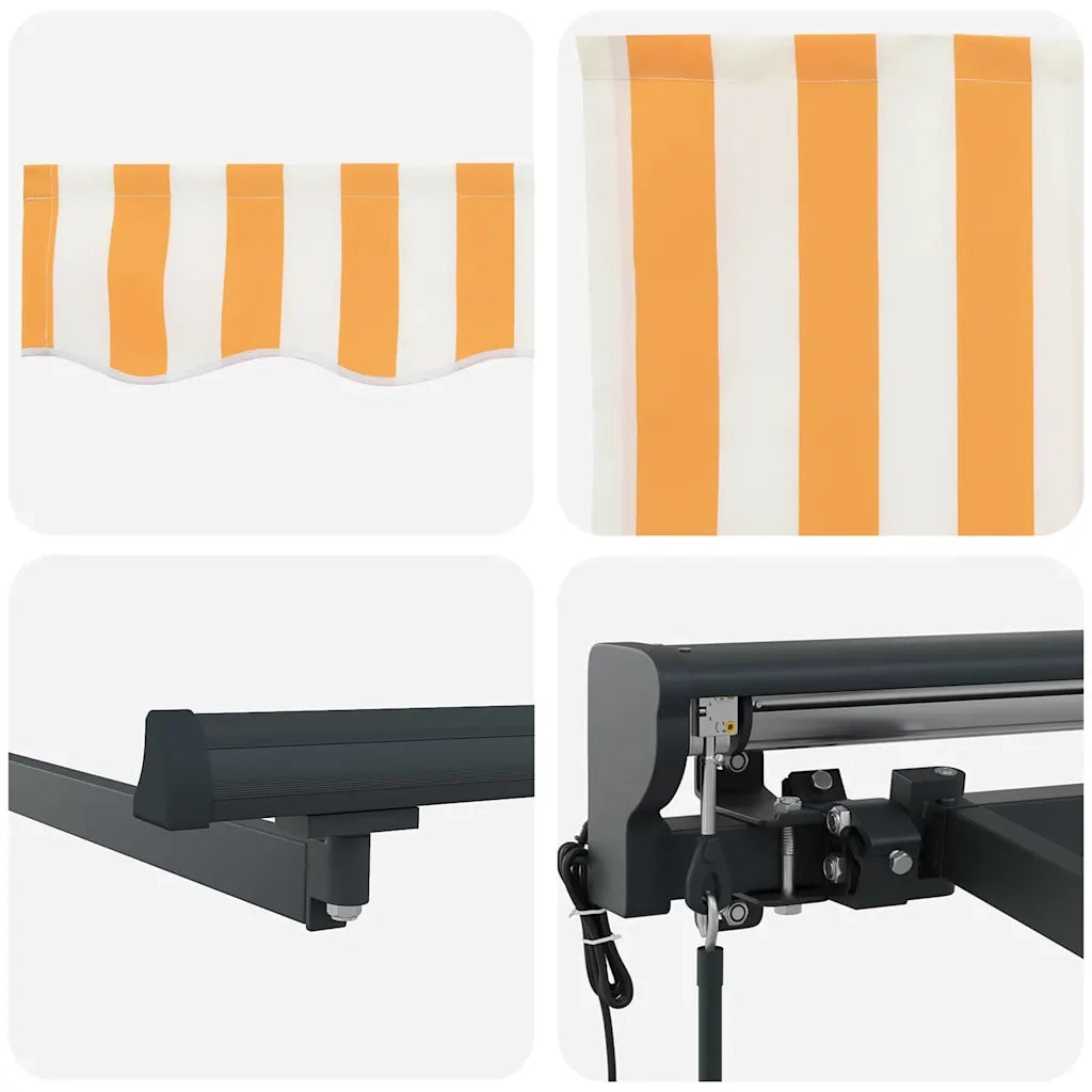 Struttura della tenda Giallo e Bianco 400 × 300 cm 3330498