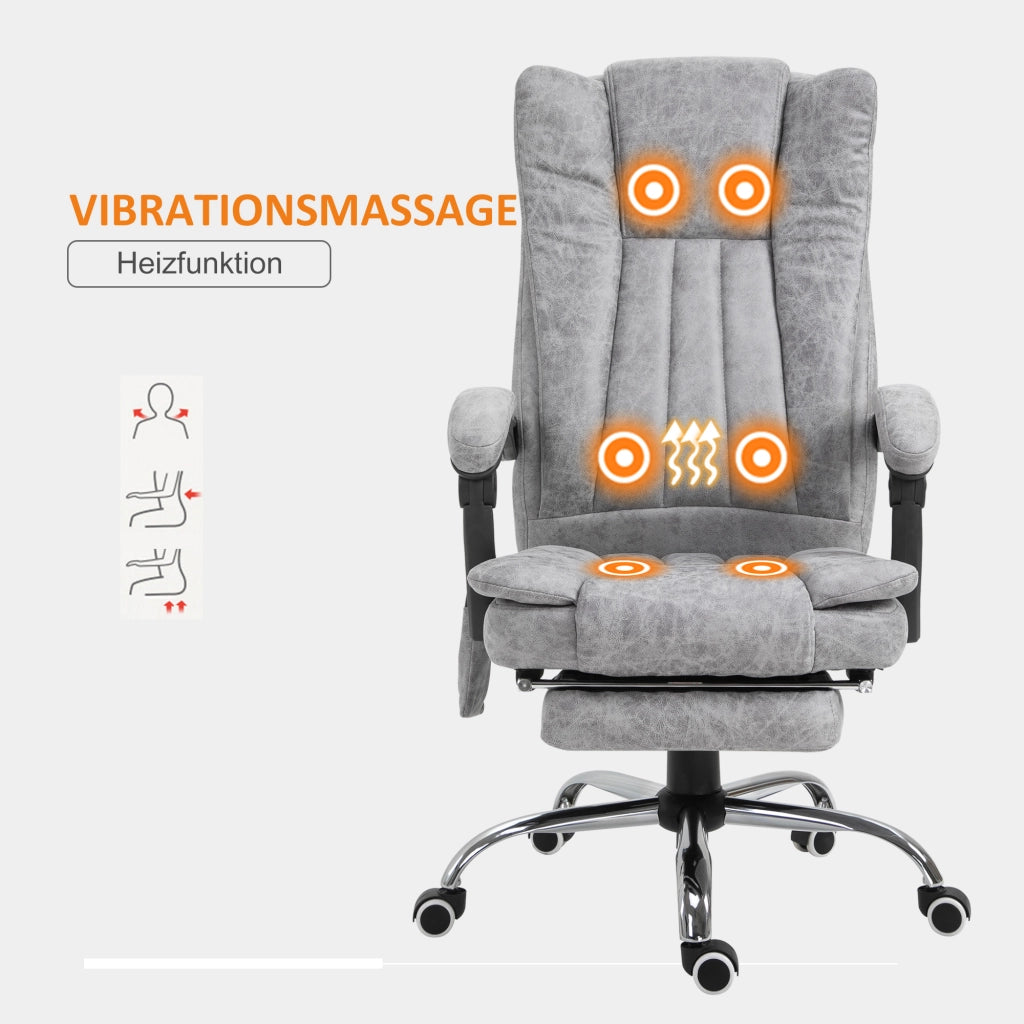 Sedia da ufficio ergonomica con schienale regolabile e braccioli ¨C Minimal ¨C Grigio