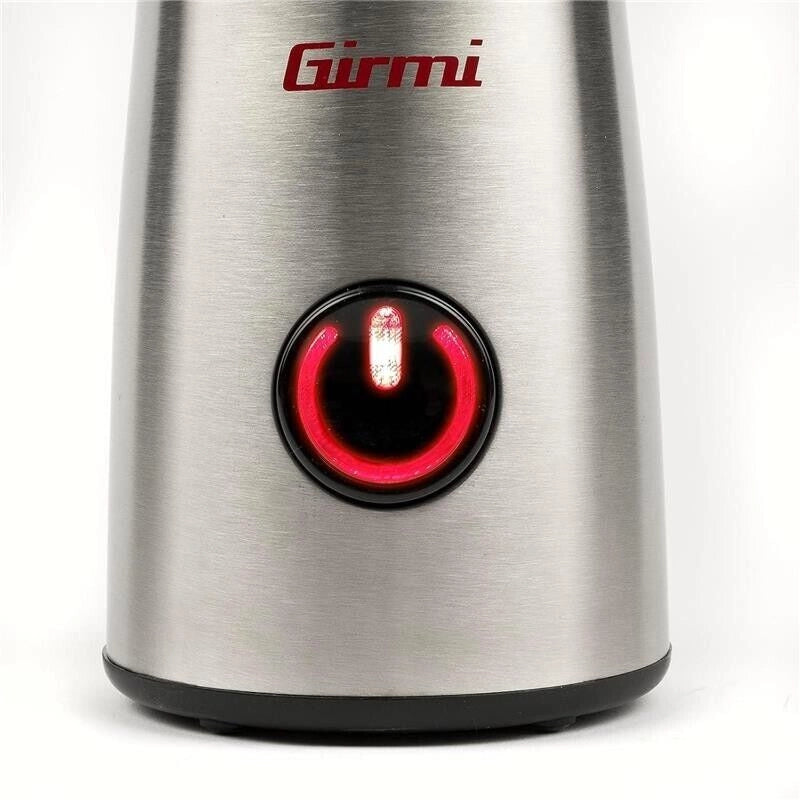 GIRMI MACINACAFFE 150 W CORPO INOX CAPACITÀ 50GR MACINA SPEZIE E CAFFÈ LAME INOX PULSANTE RETRO-ILLUMINATO + AVVOLGICAVO