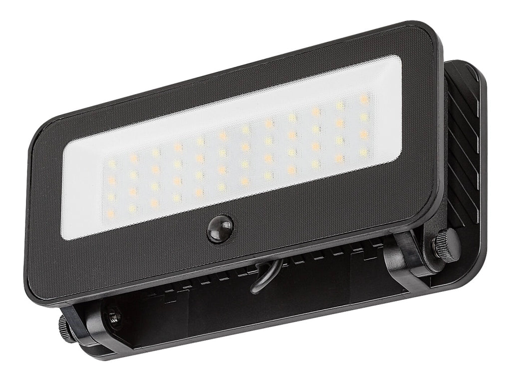 Faretto solare LED 8W con sensore PIR IP65 nero Rabalux