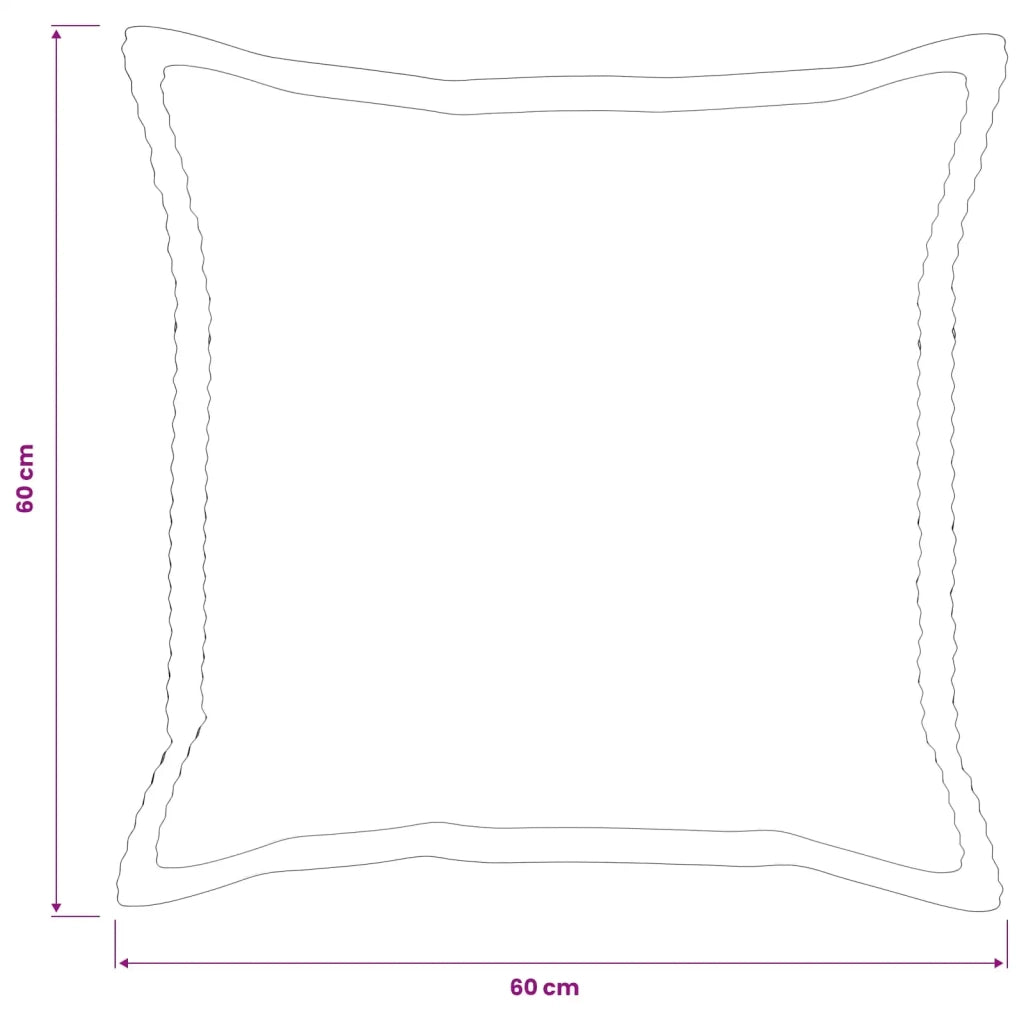 Federa 2 pz HOUTEN Verde 60 x 60 cm corduroy 920741