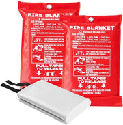 Set di 2 coperte di protezione contro il calore, 100 x 100 cm, termoresistente e sicuro