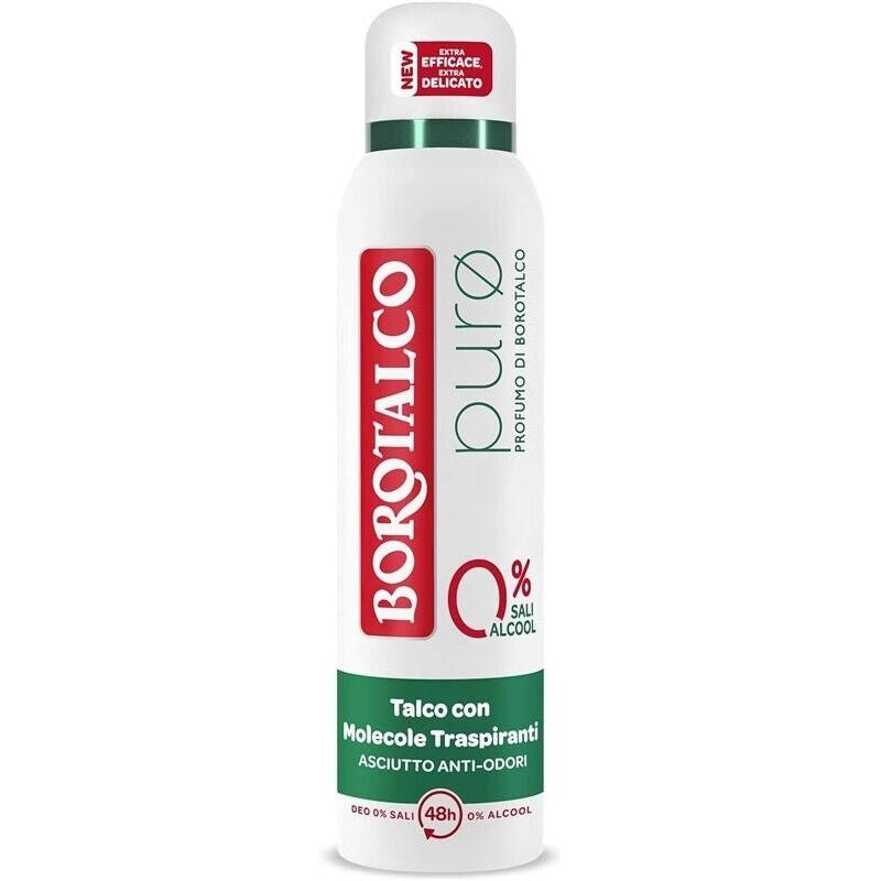 BOROTALCO SET 4 PZ DEO SPRAY 150 ML L'UNO NEW PURO 0 SALI 0 ALCOOL PROFUMO DI BOROTALCO