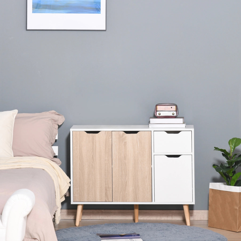 Cassettiera in Legno con Antine ¨C Minimal ¨C 90x30x72 cm