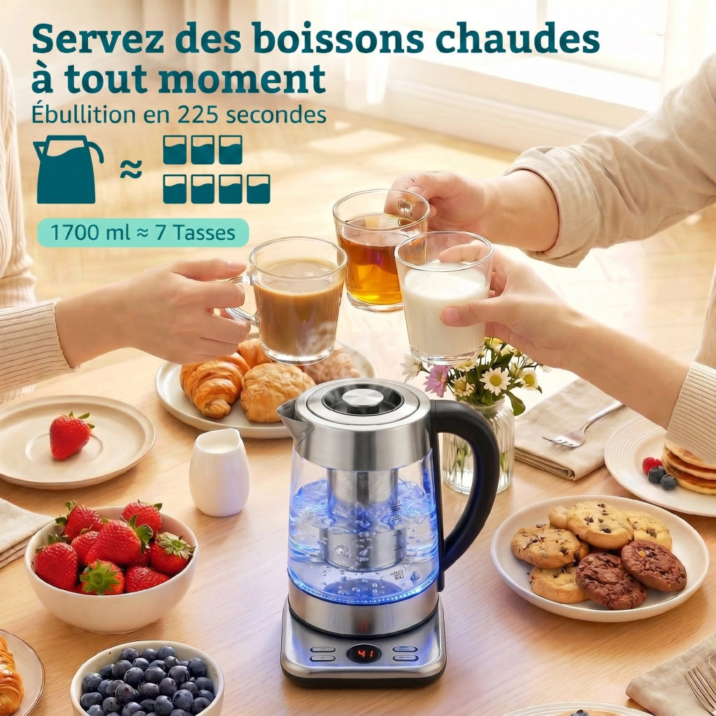Bollitore Elettrico ¨C zephmum ¨C 1.7L 2200W con infusore