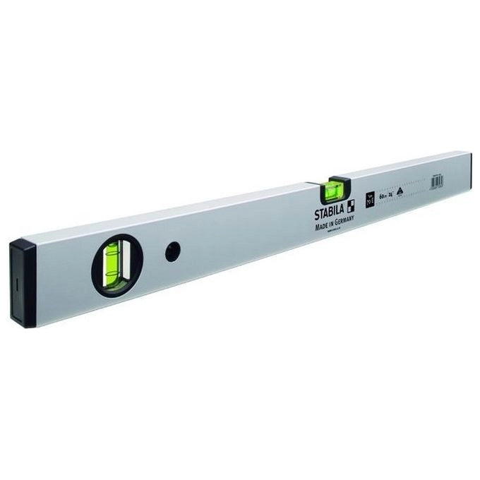 Stabila 59140-10-8 70E Livella a Bolla 2 Bolle Precisione 0.5 mm-mt 1000 mm colore Argento