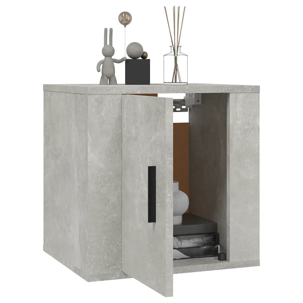Mobile Porta TV a Parete-Mobile per TV-Credenza TV Grigio Cemento 40x34,5x40 cm