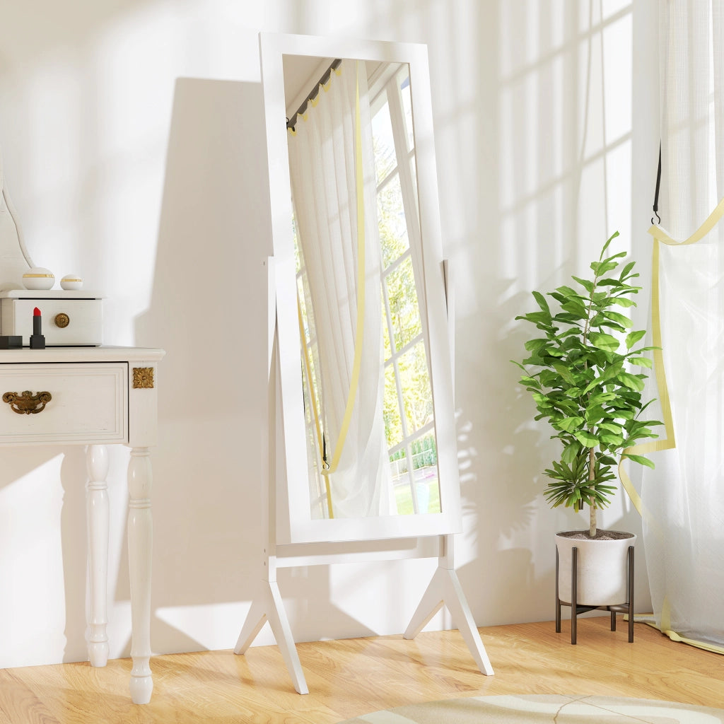 Specchio a Pieno Corpo ¨C Minimal ¨C Bianco 47x46x148 cm