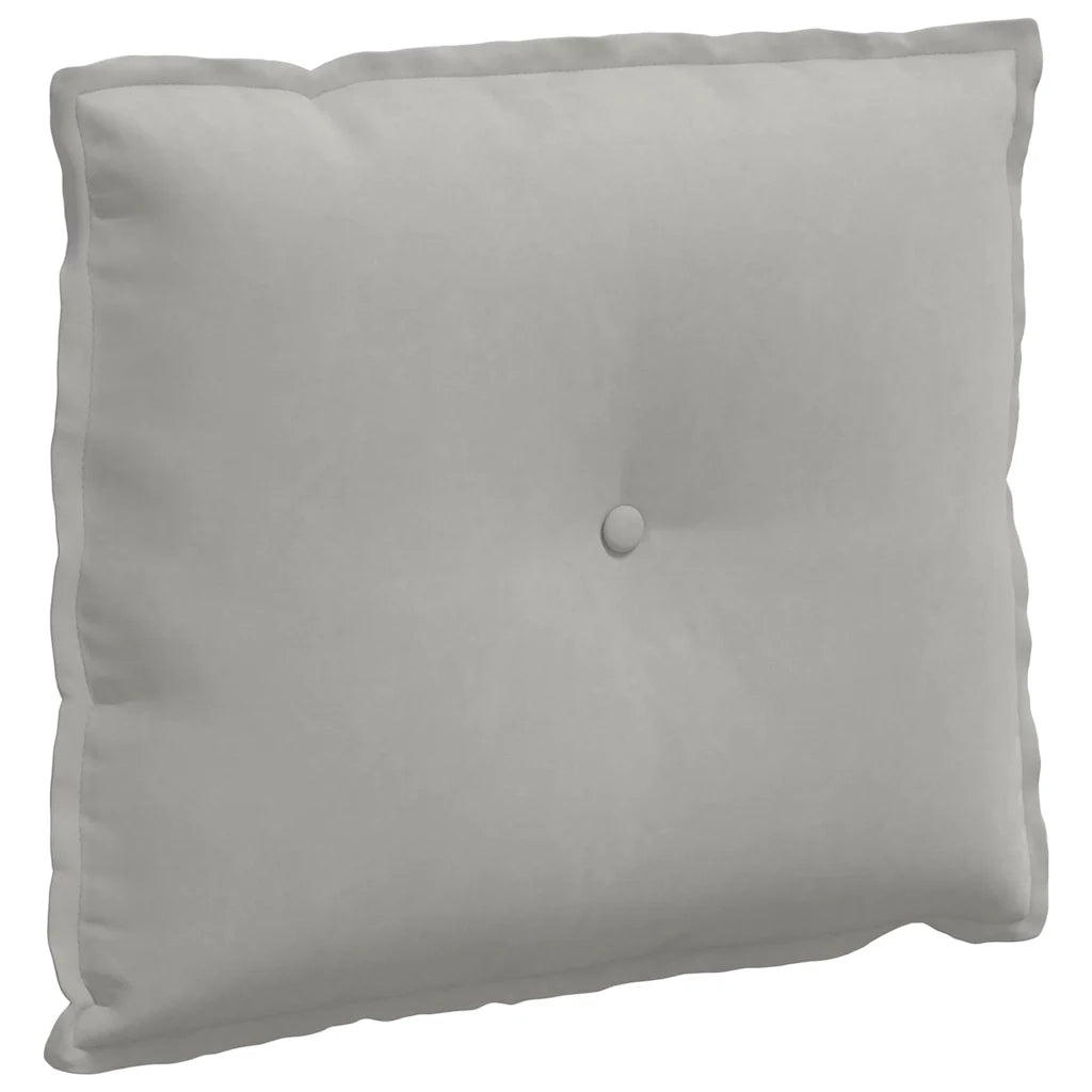 Cuscino per Schiena Grigio chiaro 60 x 50 cm 42014688